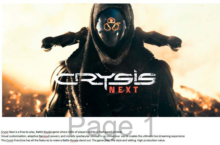 crysis next vazamento