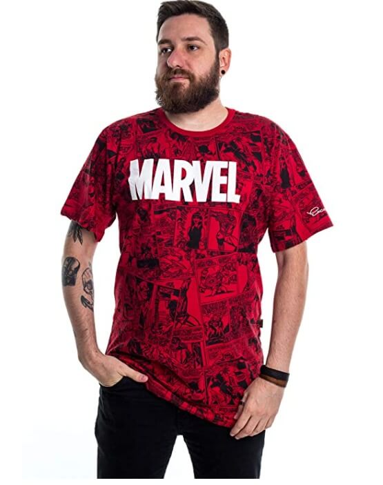 Camiseta Marvel More Than A Fan, Piticas, Adulto e Infantil Unissex Camiseta Marvel More Than A Fan, Piticas, Adulto e Infantil Unissex