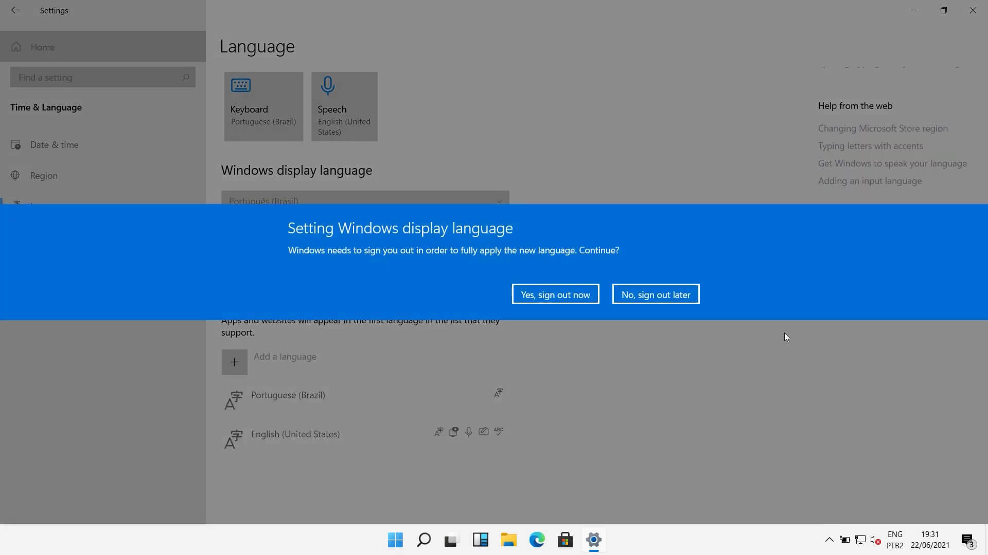 1.7 Como Alterar Idioma Windows 11 em Português BR - Trimoretech