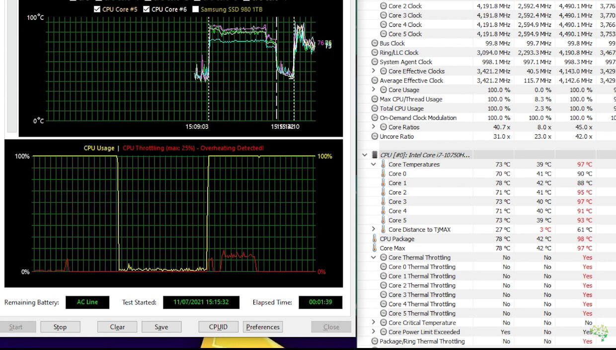 Aida 64 stress Notebook Gamer TOP! Acer Predator Helios 300 i7 10750H RTX 2070 Review_An