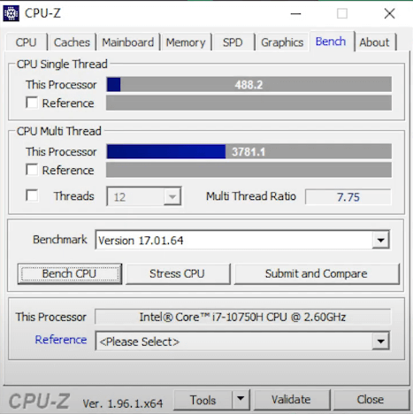CPU_Z Notebook Gamer TOP! Acer Predator Helios 300 i7 10750H RTX 2070 Review_An